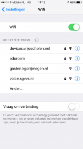 wifi instellingen