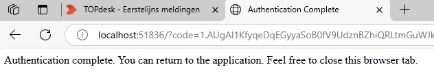 Authentication Complete