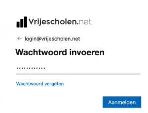 aanmelden wachtwoord