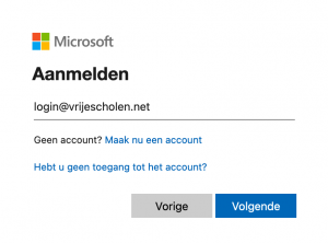 aanmelden gebruikersnaam