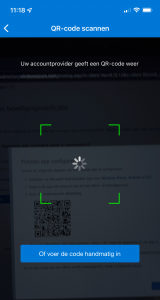 scan qr code van de browser