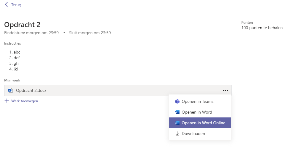 openen in word online