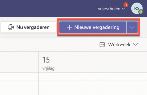 Nieuwe vergadering