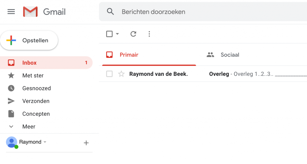 Ontvangen mail