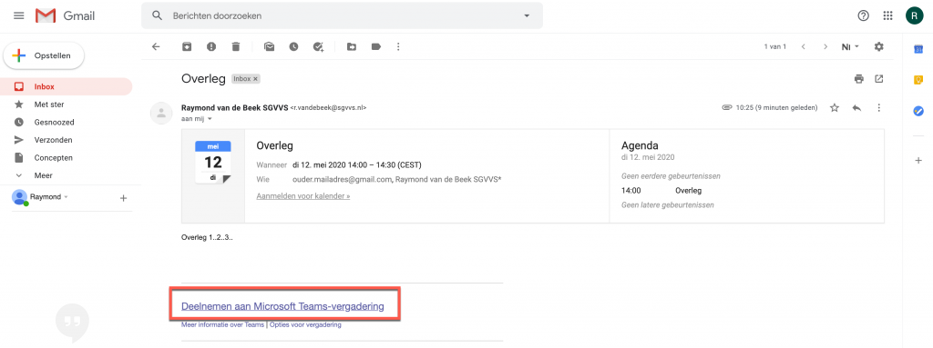 Link voor deelname
