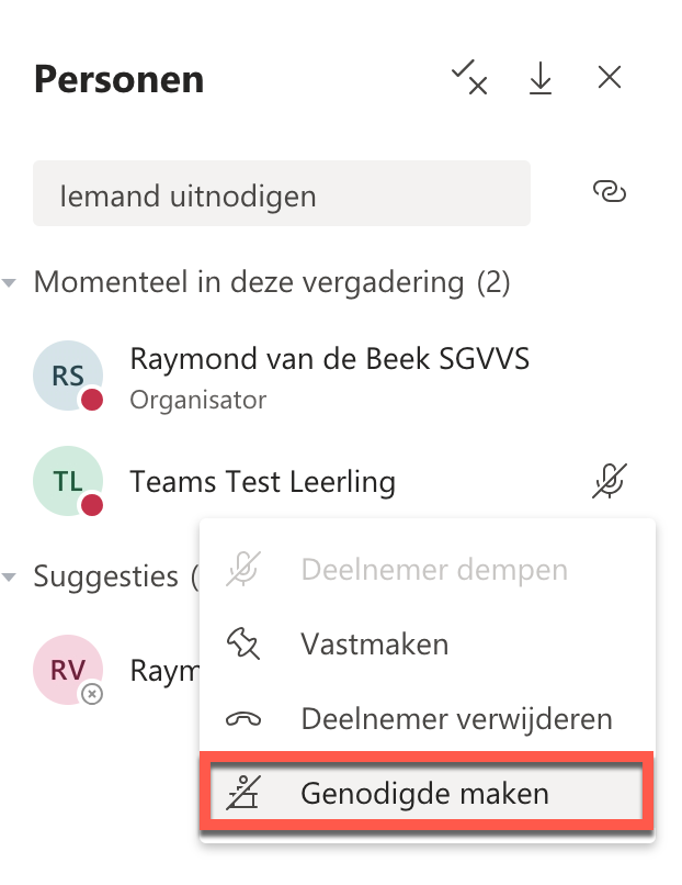 presentatie rechten innemen