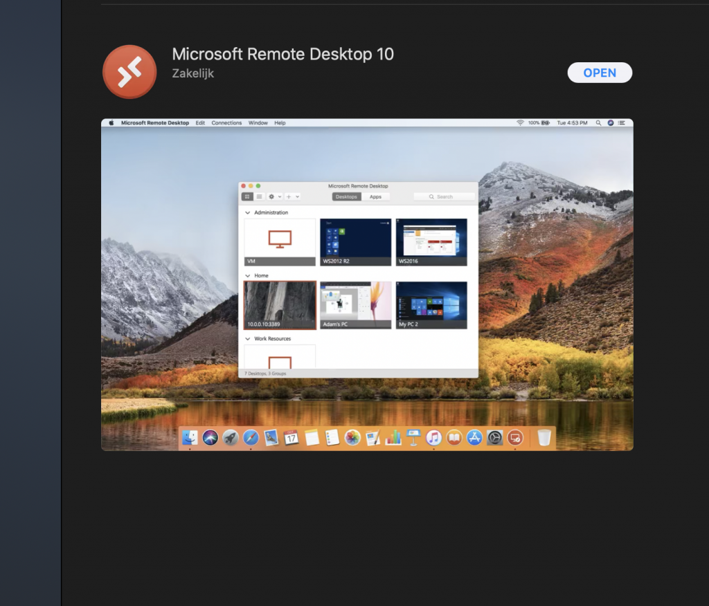 microsoft remote desktop 10